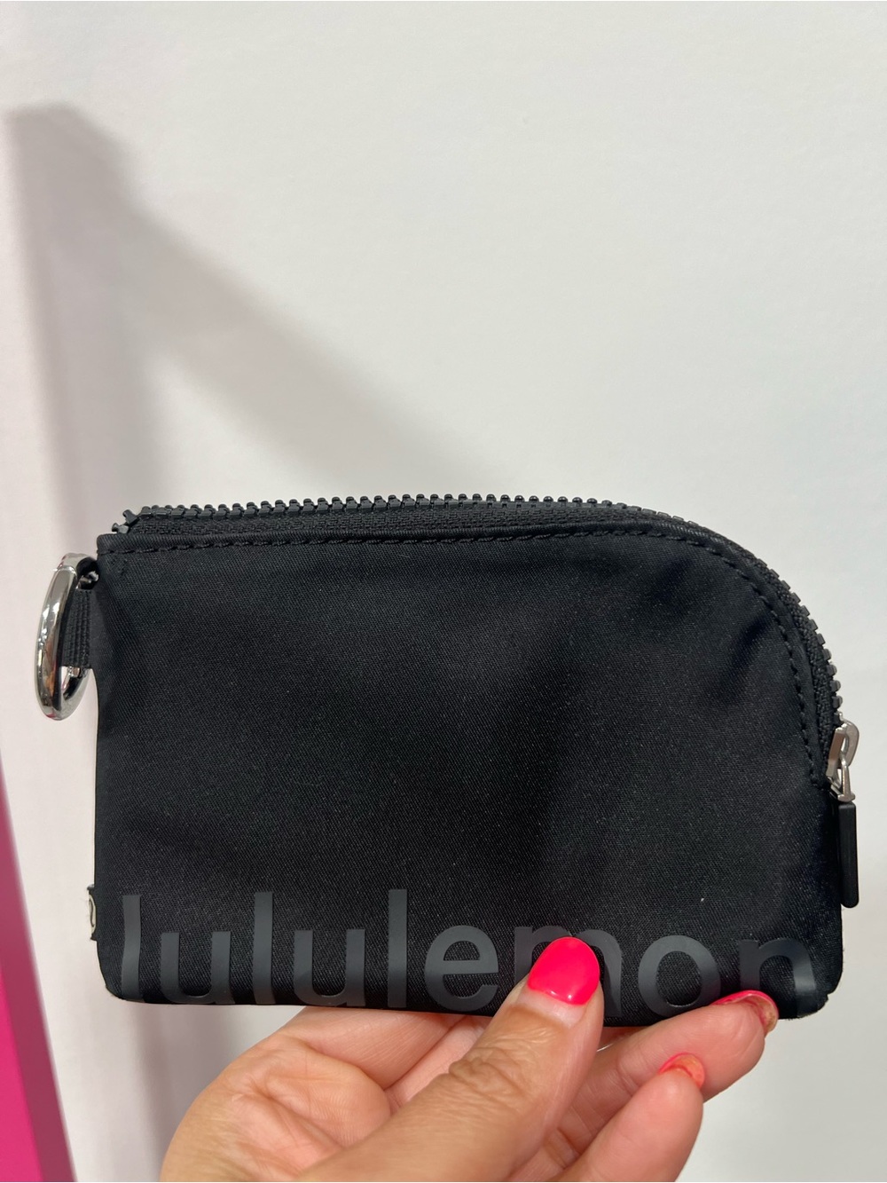 lululemon athletica Black Card Pouch with Key Ring NWOT - Picture 5 of 9